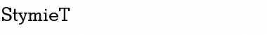 StymieT Regular Font Title Preview