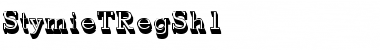StymieTRegSh1 Regular Font Title Preview