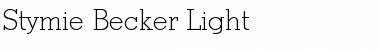 Stymie Becker Light Regular Font Title Preview