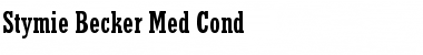 Stymie Becker Med Cond Regular Font Title Preview