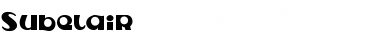 Subelair Regular Font Title Preview