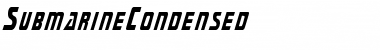 SubmarineCondensed Regular Font Title Preview