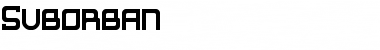 Suborban Regular Font Title Preview