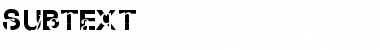 Subtext Regular Font Title Preview
