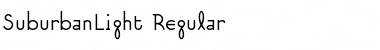 SuburbanLight Regular Font Title Preview
