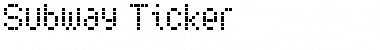 Subway Ticker Regular Font Title Preview