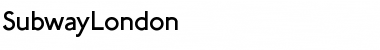SubwayLondon Regular Font Title Preview