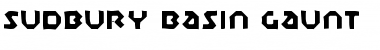 Sudbury Basin Gaunt Regular Font Title Preview