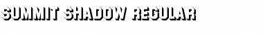 Summit-Shadow Regular Font Title Preview