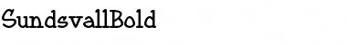 SundsvallBold Regular Font Title Preview