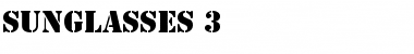 Sunglasses 3 Regular Font Title Preview
