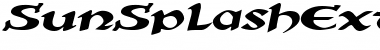 SunSplashExtended Italic Font Title Preview
