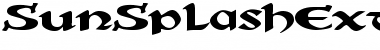 SunSplashExtended Regular Font Title Preview