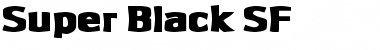 Super Black SF Regular Font Title Preview
