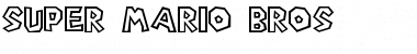 Super Mario Bros. Regular Font Title Preview