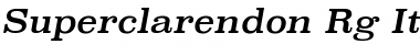 Superclarendon Italic Font Title Preview