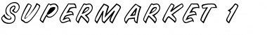 Supermarket 1 Regular Font Title Preview