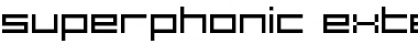 Superphonic Regular Font Title Preview