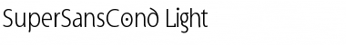 SuperSansCondLight Regular Font Title Preview