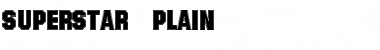 Superstar Regular Font Title Preview