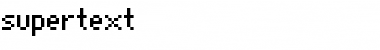 supertext Regular Font Title Preview