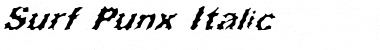 Surf Punx Italic Font Title Preview