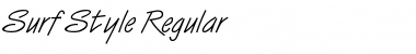 Surf Style Regular Font Title Preview