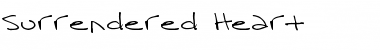 Surrendered Heart Regular Font Title Preview