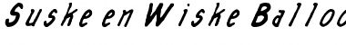 Suske en Wiske Balloons Regular Font Title Preview