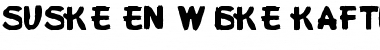 Suske en Wiske Kaftletters Regular Font Title Preview
