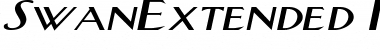SwanExtended Italic Font Title Preview