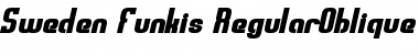 Sweden Funkis RegularOblique Regular Font Title Preview
