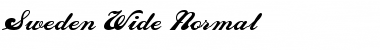 Sweden Wide Normal Font Title Preview