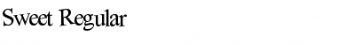 Sweet Regular Font Title Preview
