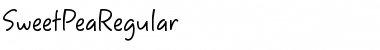 SweetPea Regular Font Title Preview