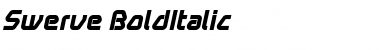 Swerve BoldItalic Font Title Preview