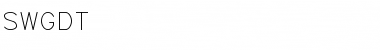 SWGDT Regular Font Title Preview