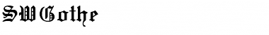 SWGothe Regular Font Title Preview