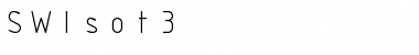 SWIsot3 Regular Font Title Preview