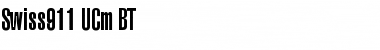 Swiss911 UCm BT Regular Font Title Preview
