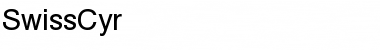 SwissCyr Regular Font Title Preview