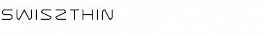 SwiszThin Regular Font Title Preview
