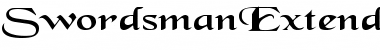 SwordsmanExtended Regular Font Title Preview