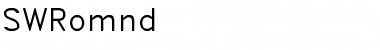SWRomnd Regular Font Title Preview