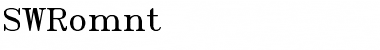 SWRomnt Regular Font Title Preview