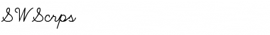 SWScrps Regular Font Title Preview