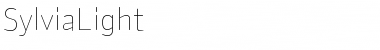 SylviaLight Regular Font Title Preview