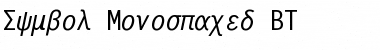 SymbolMono BT Regular Font Title Preview