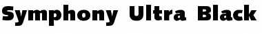 SymphonyUltraBlack Regular Font Title Preview