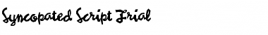 Syncopated Script Trial Font Title Preview